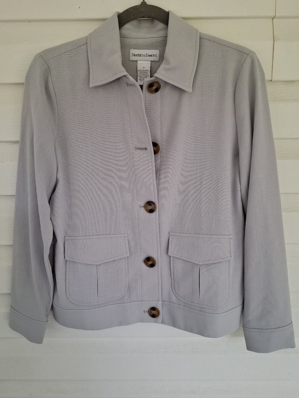 Drapers & Damons Shirt Jacket Utility Size 8